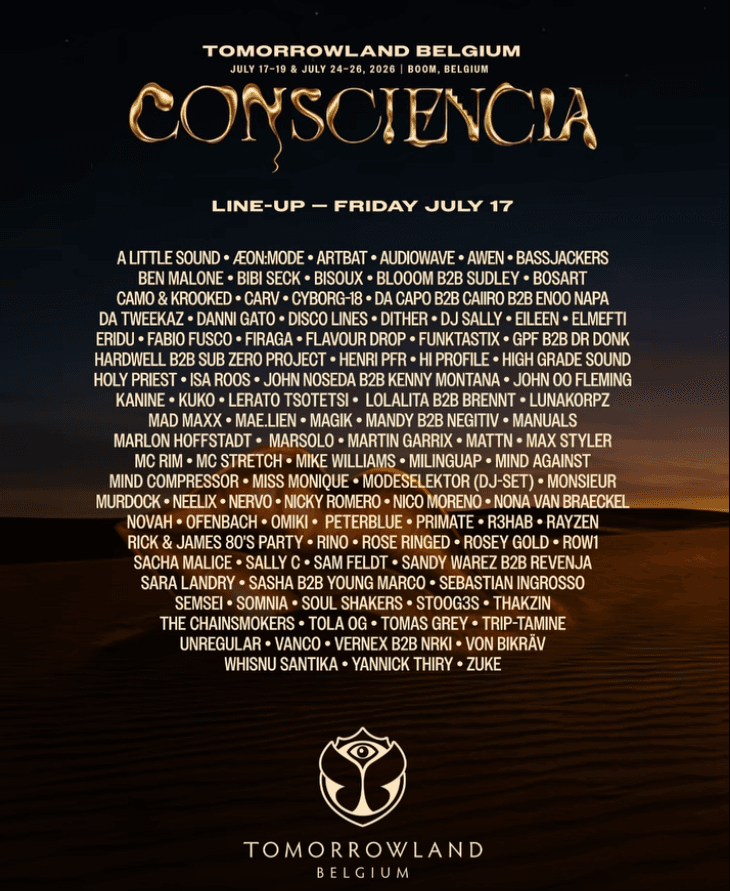 TOMORROWLAND 2026 Poster